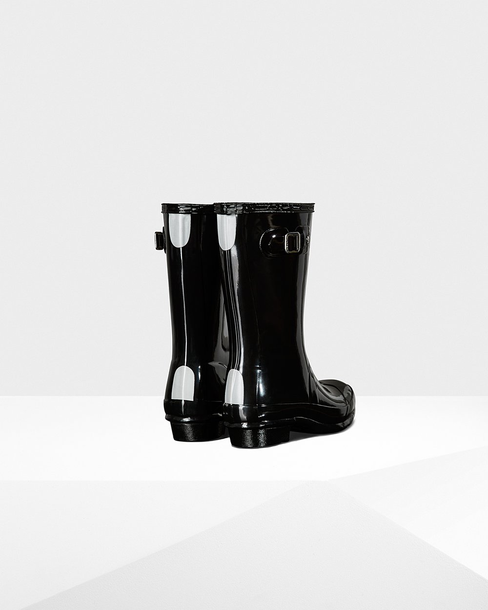 Kids Hunter Original Big Gloss - Rain Boots Black - 8670-FJLGS